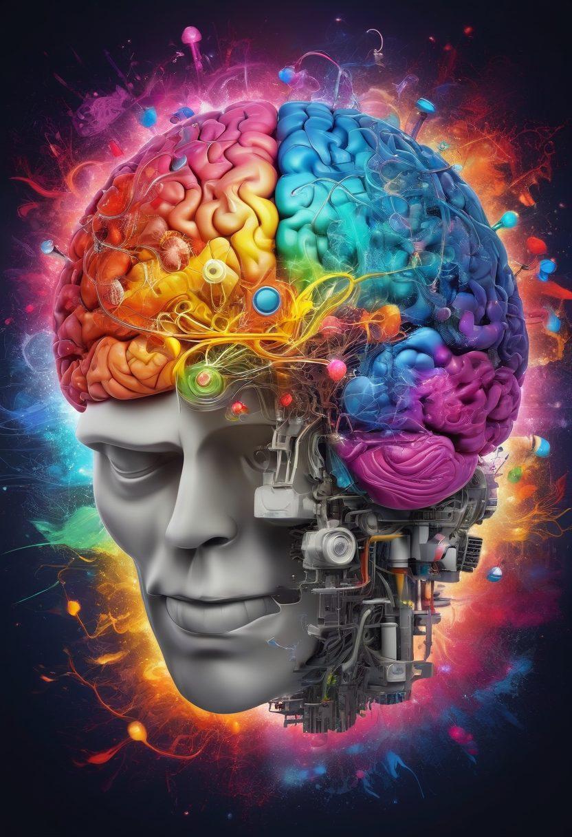 A vibrant brain bursting with colorful gears and lightbulbs, symbolizing invention and innovation. Surround it with sketches of futuristic gadgets and abstract designs to represent out-of-the-box thinking. Incorporate a bright, inspiring background with swirling patterns that evoke creativity. The scene should radiate energy and ideas, capturing the essence of mastering creativity. super-realistic. vibrant colors. dynamic background.